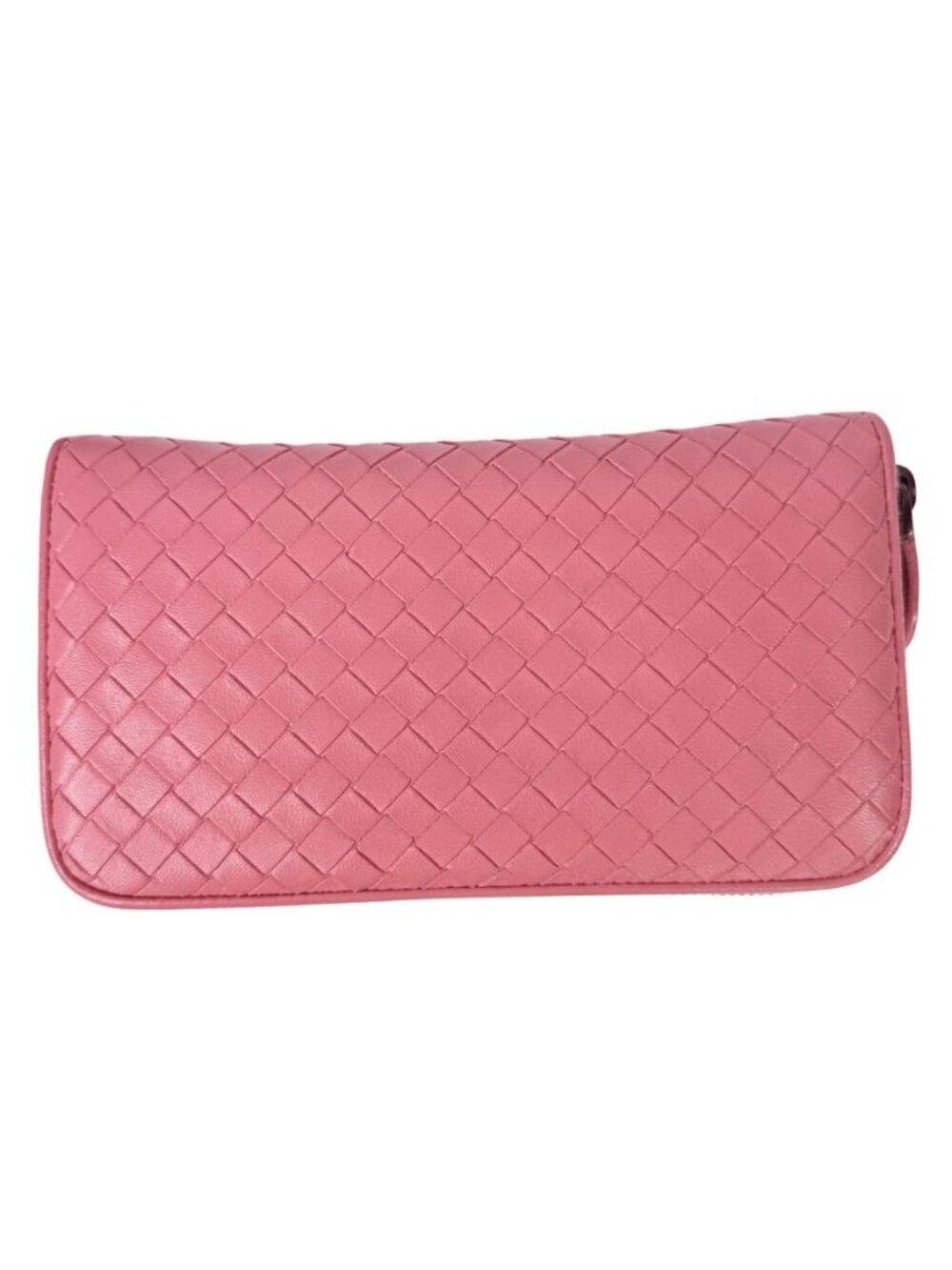 Bottega Veneta Intrecciato Zip Around Wallet & COA